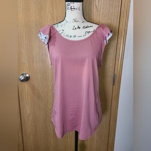 NWT Calia Carrie Underwood athletic workout ruffle mesh tank top